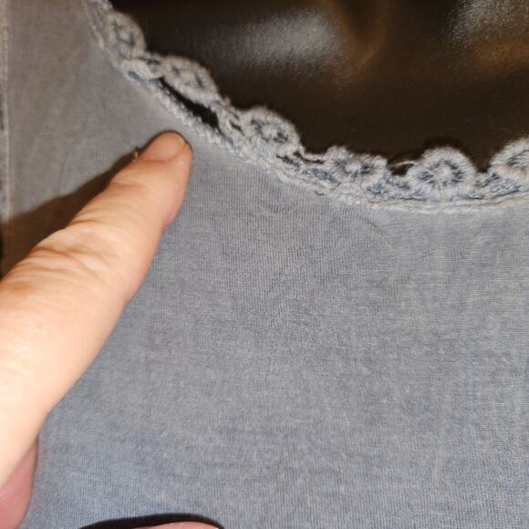 POL Racerback Knit Tank Top Womens Small S Blue Sweet And Simple Babydoll Boho - Picture 3 of 9